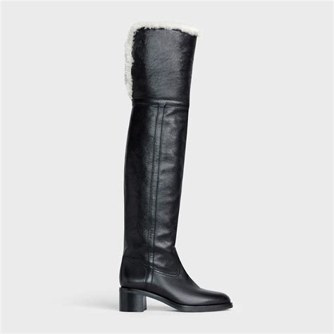 Women's Celine Folco Thigh High Boot in Calfskin 